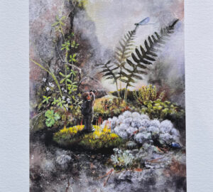 Mikroskooppimaailman matkailija, E.V.U. Fine Art Print